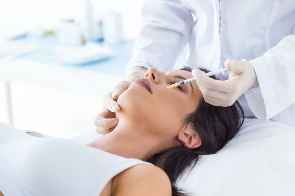 Preparation for the botulinum toxin injections
